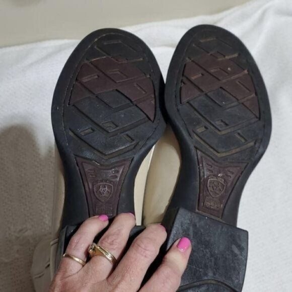 Ariat Cream Sz 8B/Euro 39M RTS Cowboy Boot - Picture 10 of 13